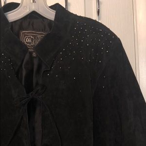 Black Studded Leather Jacket